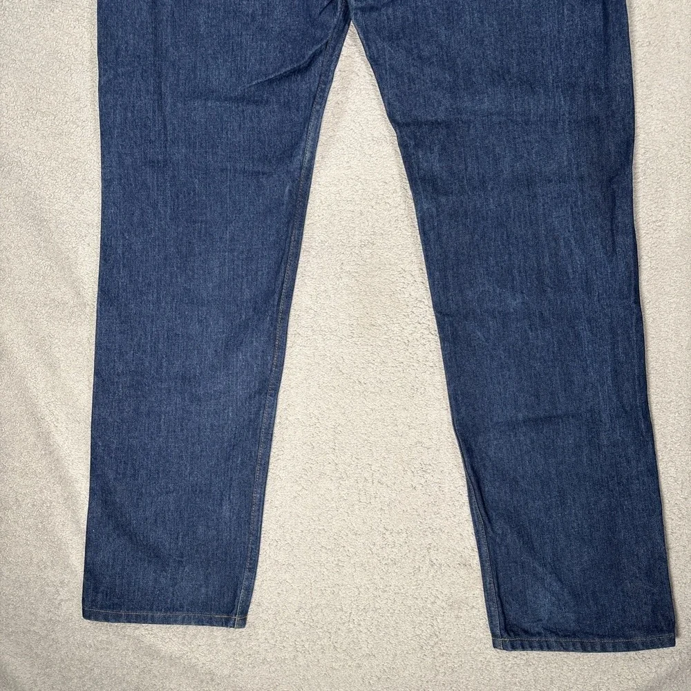 Vintage Levis 505 Orange Tab Jeans Mens Fit 38x33 Dark Wash Made in USA 1983 80s